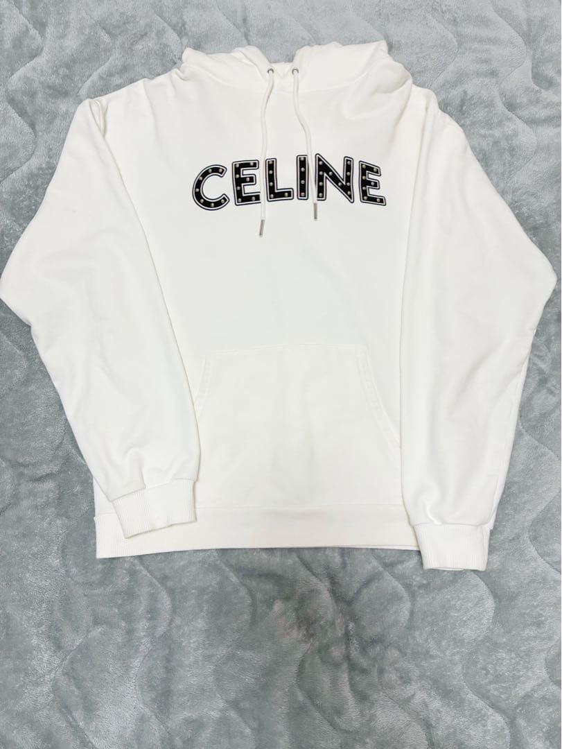CELINE セリーヌ スタッズパーカー スウェット ビッグロゴ MM・CELINE