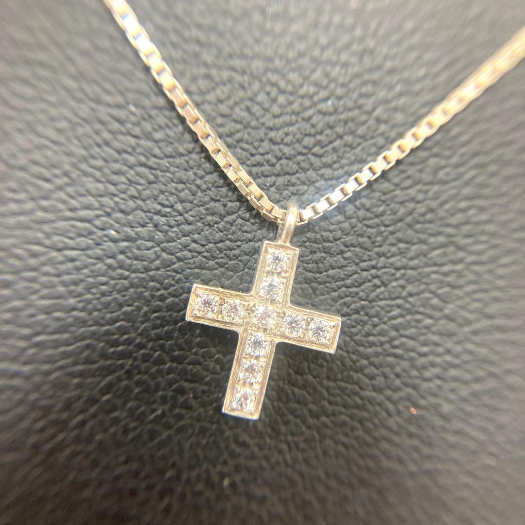 【正規品】4℃ ヨンドシー クロスペンダント ネックレス【silver刻印】 【正規品】4℃ ヨンドシー クロスペンダント ネックレス【silver刻印】