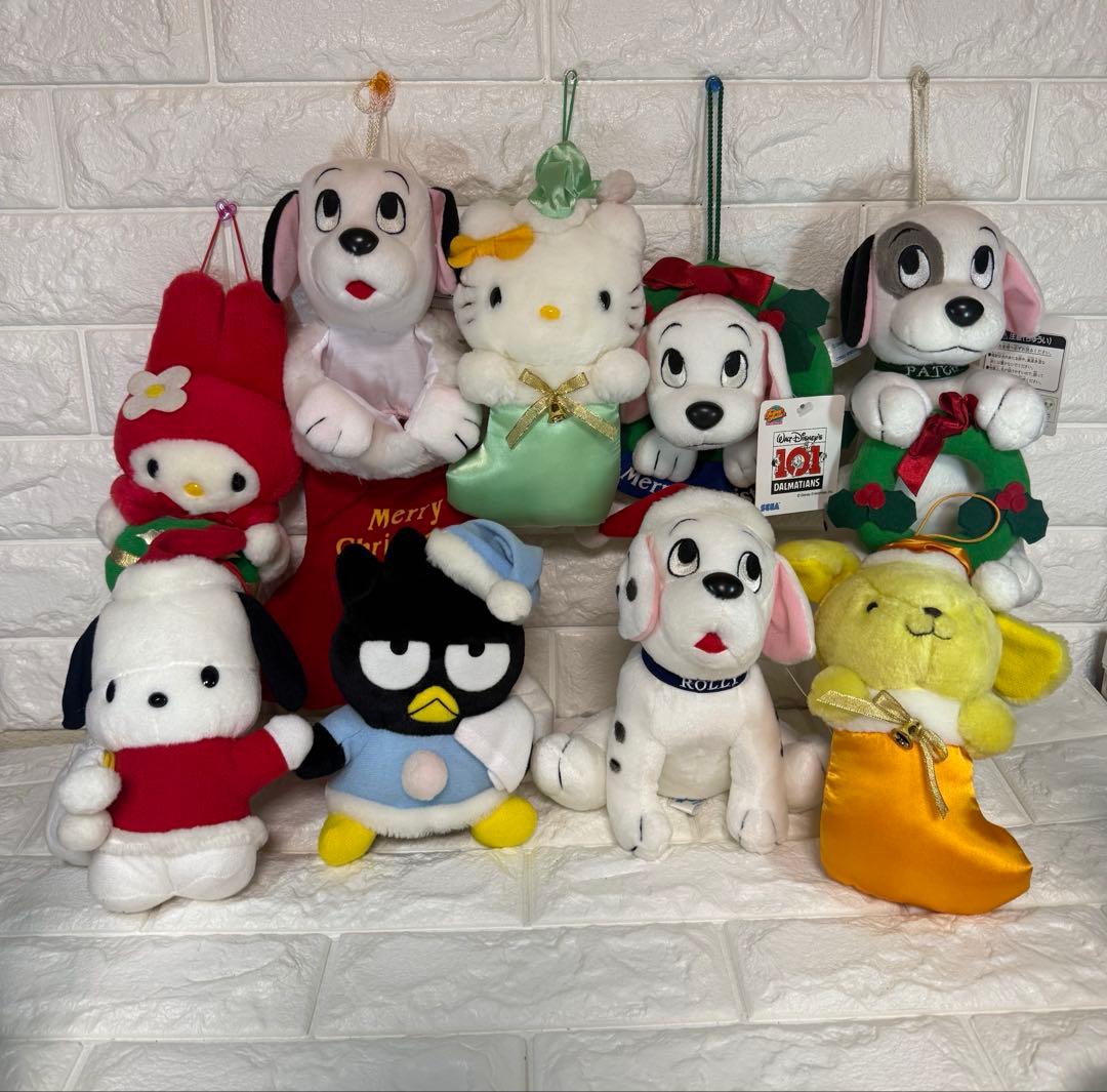 サンリオDisney クリスマスぬいぐるみ9個まとめて売り