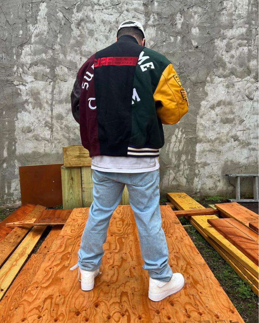 supreme Margiela Split Varsity Jacket M