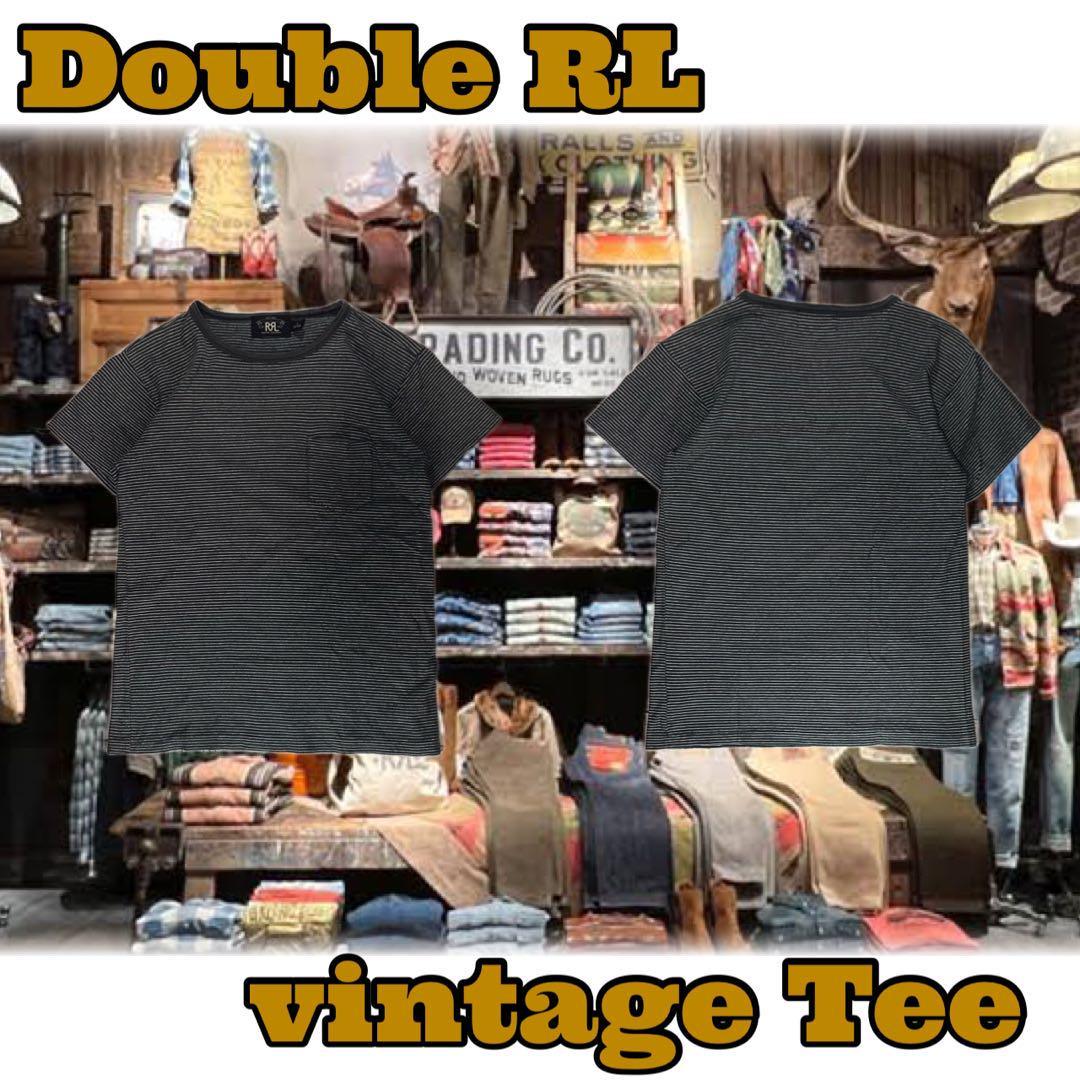 RRL ペンシルボーダー vintage TEE sizeＳ