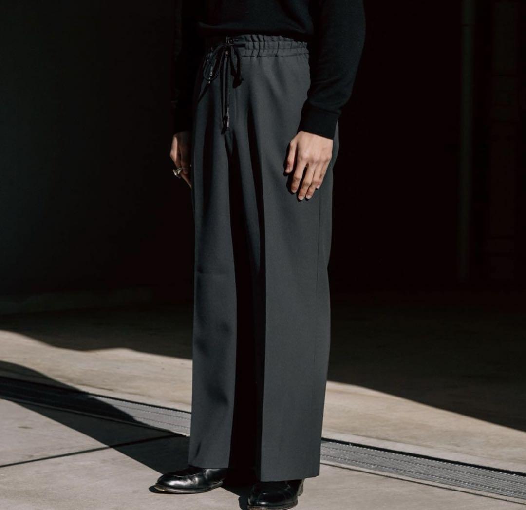 【sublations】HEAVY WOOL GABADINE TROUSERS
