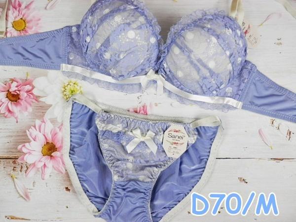 d7008◇D70 M◇ブラショーツセット Wパッド ドット＆サテン