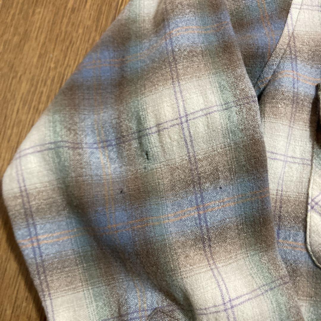 70s vintage  PENDLETON  ボードシャツ　L  オンブレ