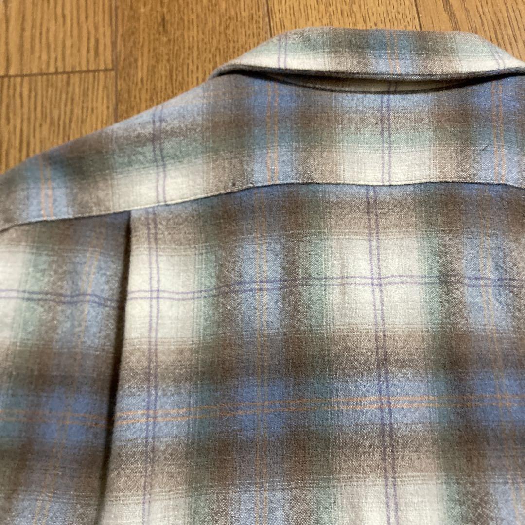 70s vintage  PENDLETON  ボードシャツ　L  オンブレ