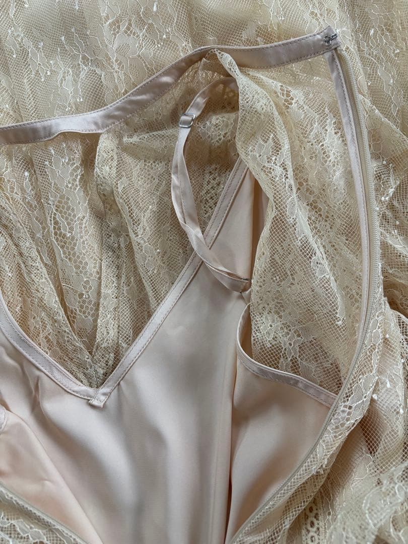 Ameri VINTAGE アメリヴィンテージ　レースロングワンピース