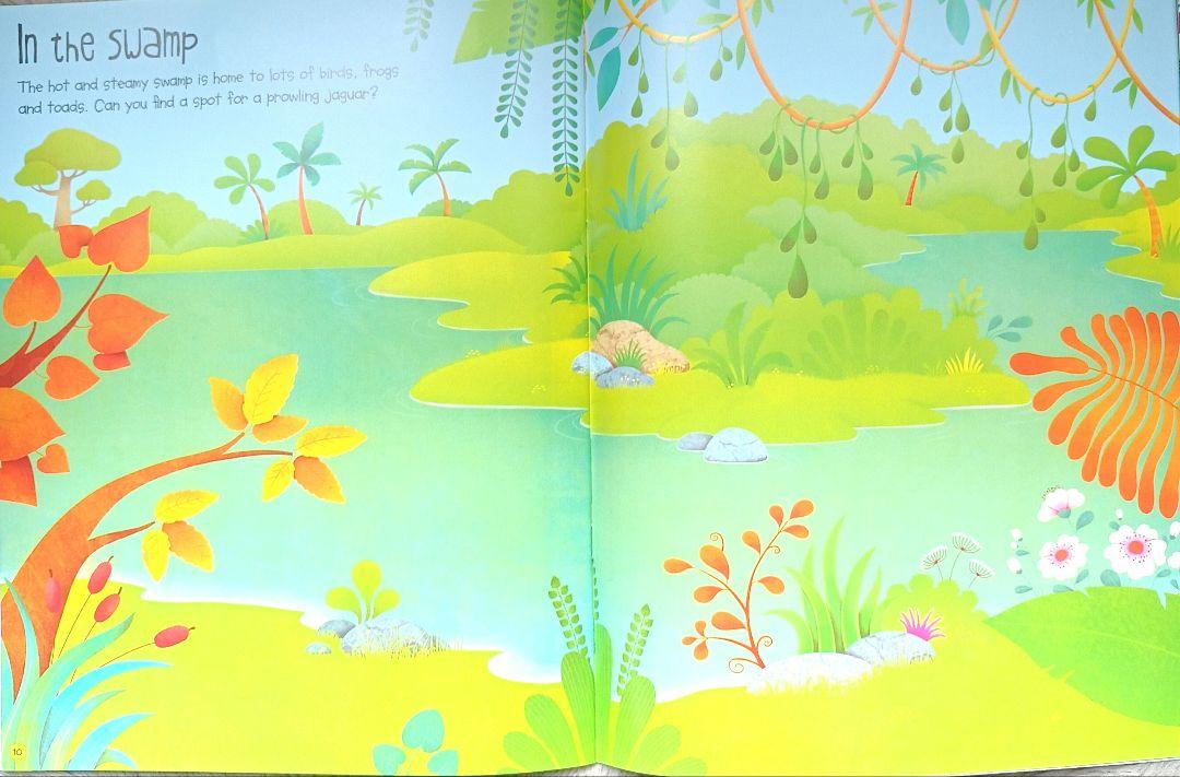 Usborne sticker book Jungle シールブック
