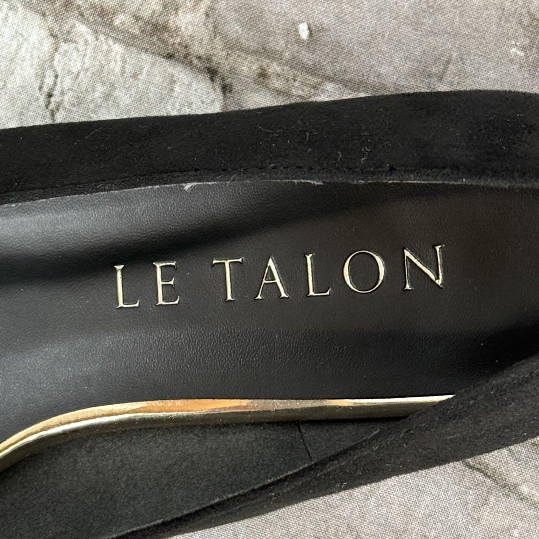 LE TALON ルタロン ポインテッドトゥ メタルモチーフ フラット 24cm