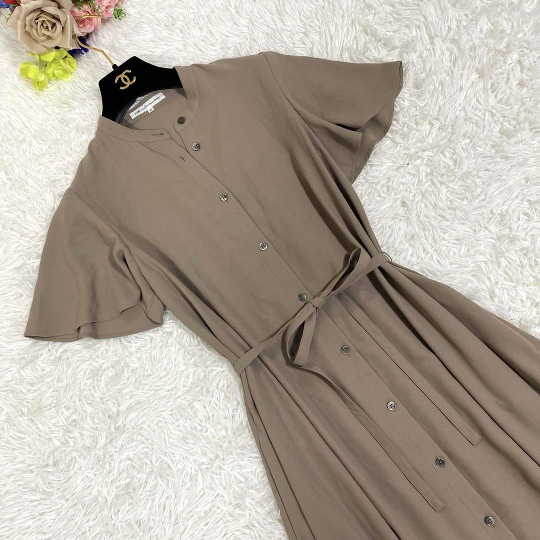 23SS美品✨23区 Aライン ベルト紐付き ロングワンピース - メルカリ