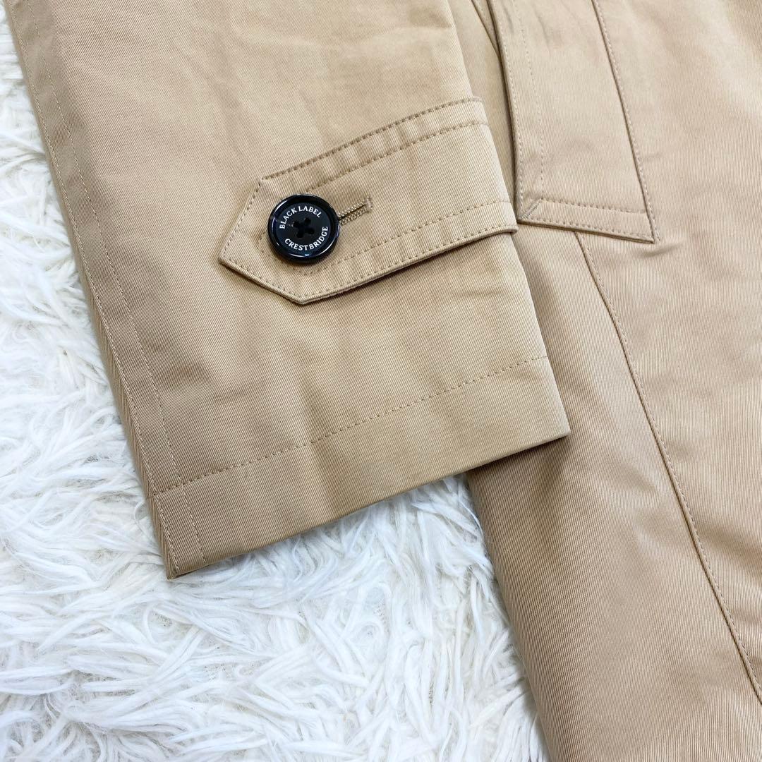 ブラックレーベルクレストブリッジ ステンカラーコート L ビッグチェック ロング