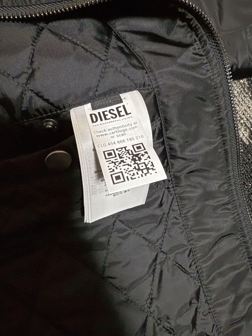 DIESEL ブラック MA-1ジャケット
