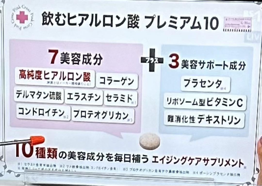 みっちゃん［未開封］ピンククロス 飲むヒアルロン酸 プレミアム10 60錠