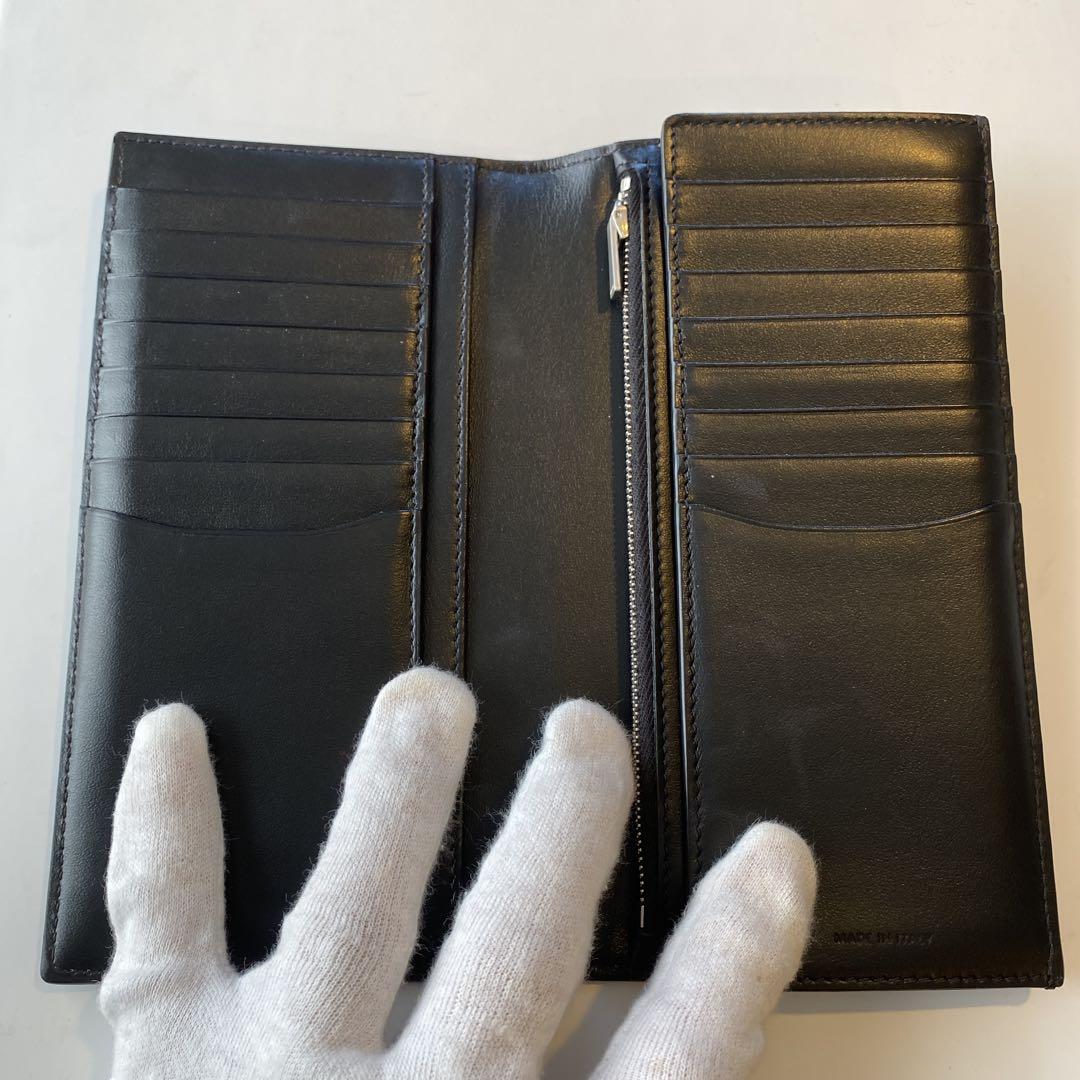 美品】CELINE バーティカルウォレット 長財布 ブラック レザー