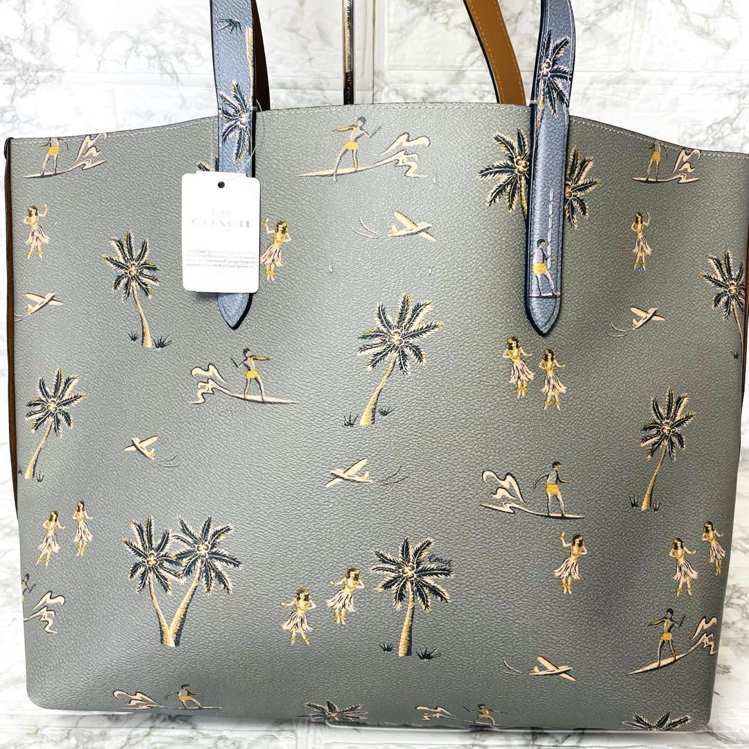 ☆ 【限定】COACH コーチ トートバッグ レザー PVC ハワイアン