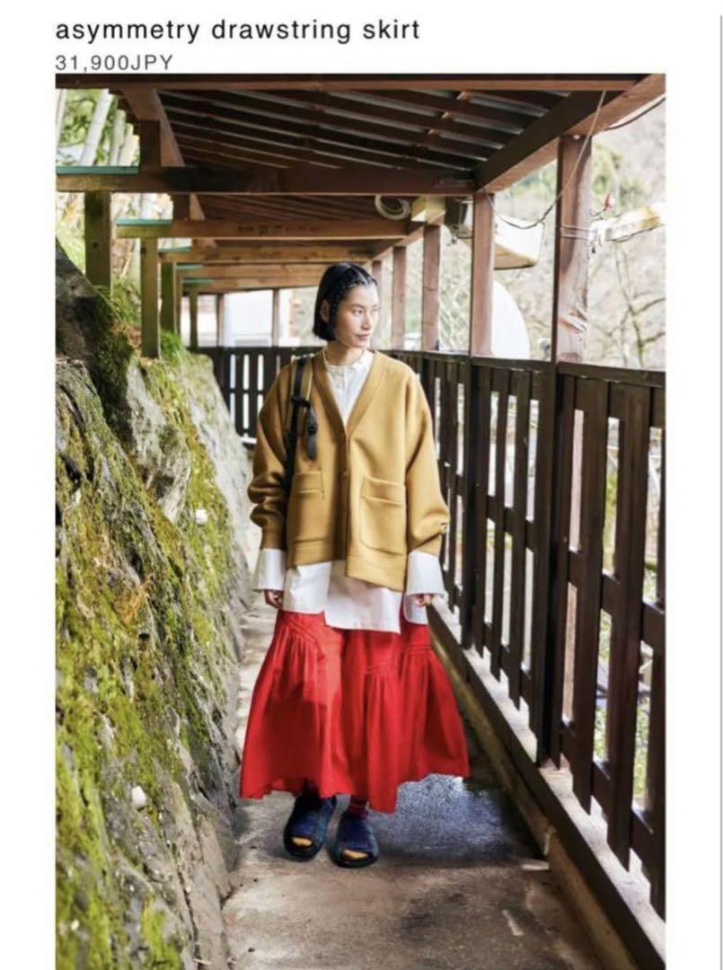 nagonstans asymmetry drawstring skirt レディース