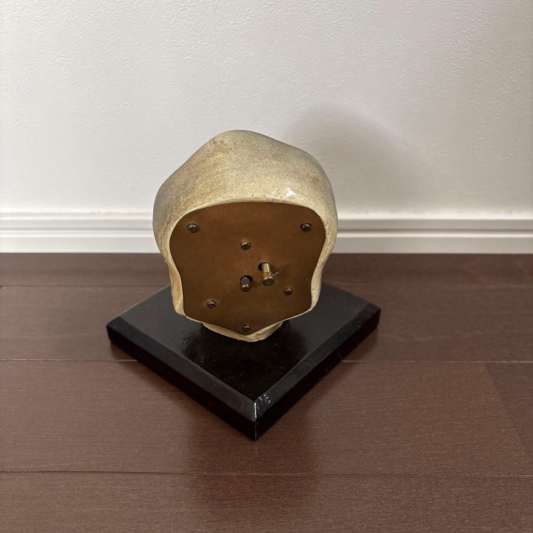 珍品ビンテージ　アンティーク　スカル　髑髏　目玉　眼球　置き時計　手巻き　ドクロ 珍品ビンテージ アンティーク スカル 髑髏 目玉 眼球 置き時計