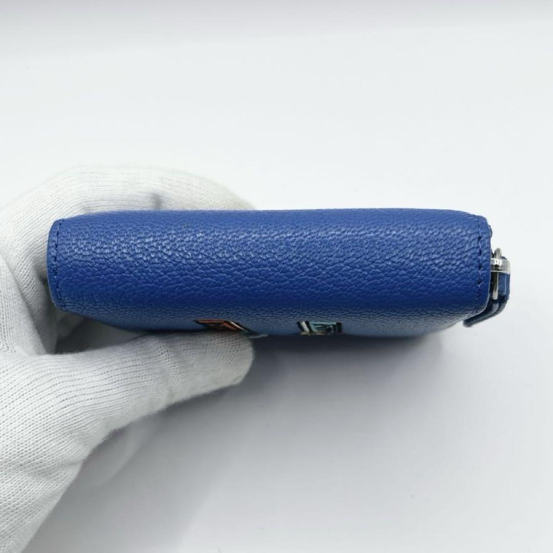 PEZ(ペッツ)×perche(ペルケ)×ear コラボジャバラ折り財布　青
