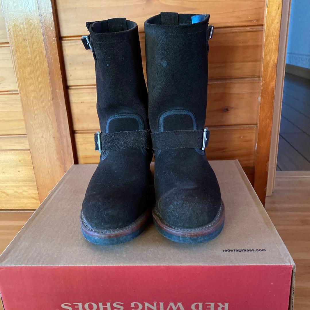 Red Wing エンジニアブーツ 黒スエード