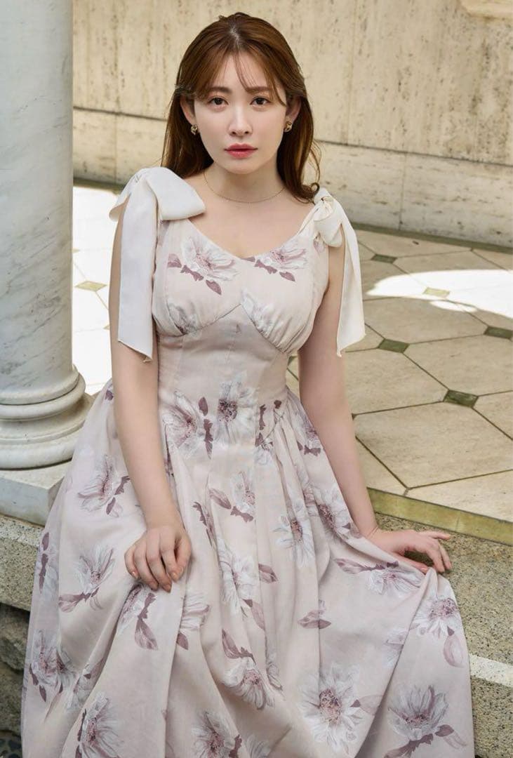 Sunflower-Printed Midi Dress S