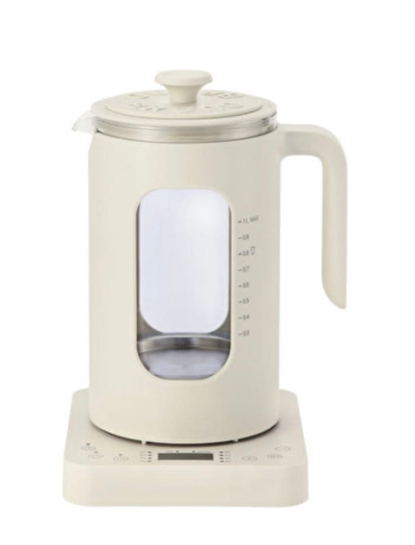 BRUNO 温度調節マルチケトル ホワイト　電気ケトル