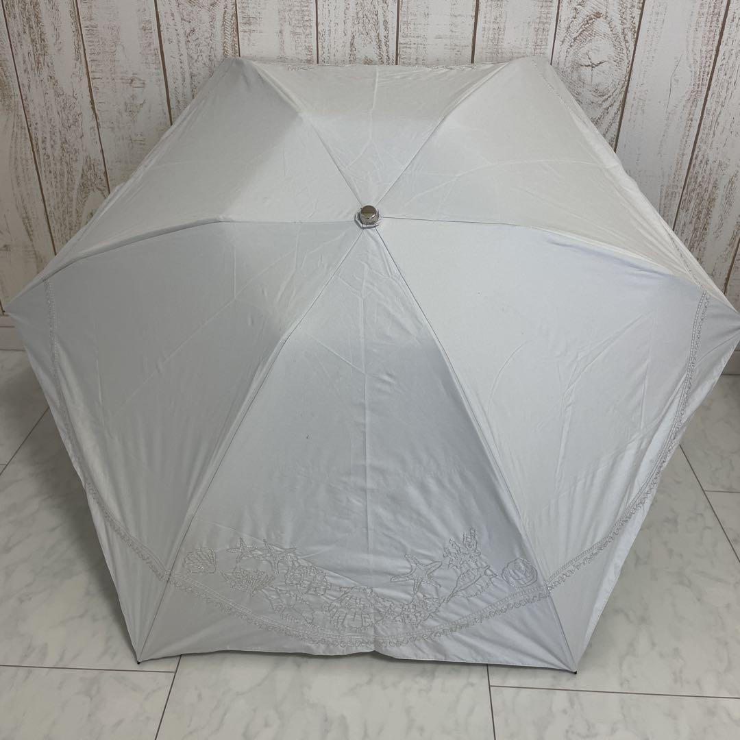 【新品未使用】JILL STUART 晴雨兼用折りたたみ傘 刺繍 遮熱・遮光 JILL STUART（ジル スチュアート）】マーカーペインティング