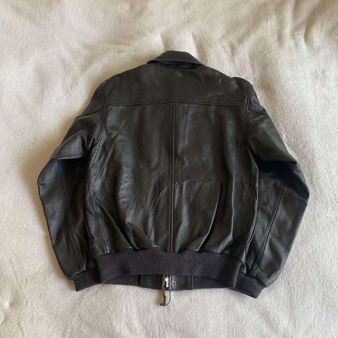 【極美品】 名作 llbean a-2 レザー フライトジャケット 画像5