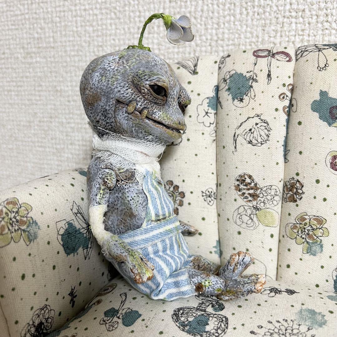 テディペット　カエル　創作ドール