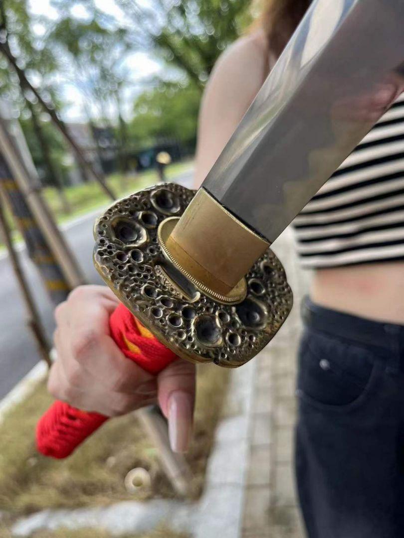 紅蓮の侍刀-T 10焼刃研磨 武具 刀装具 日本刀 模造刀 居合刀