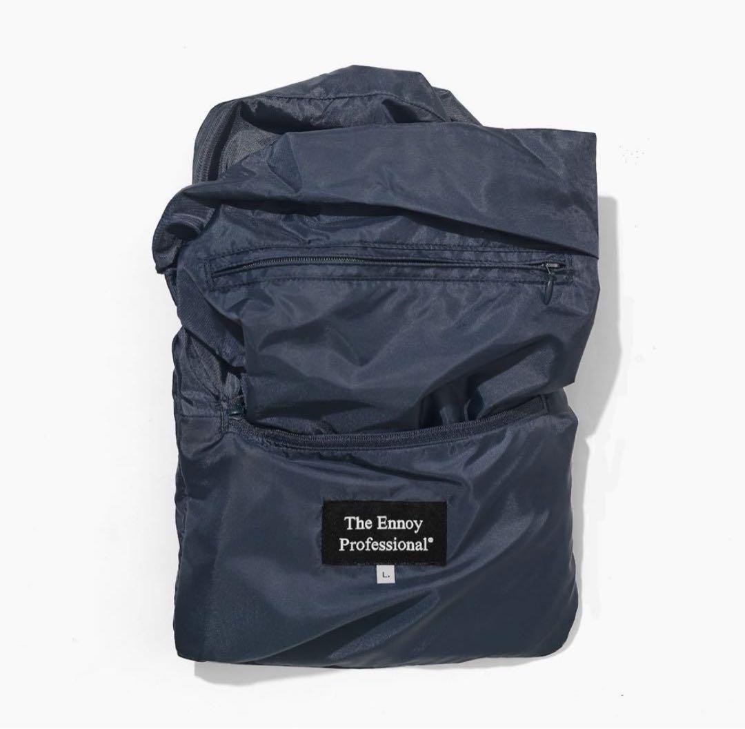 ジャケット・アウター ennoy PACKABLE NYLON JACKET (NAVY) XL