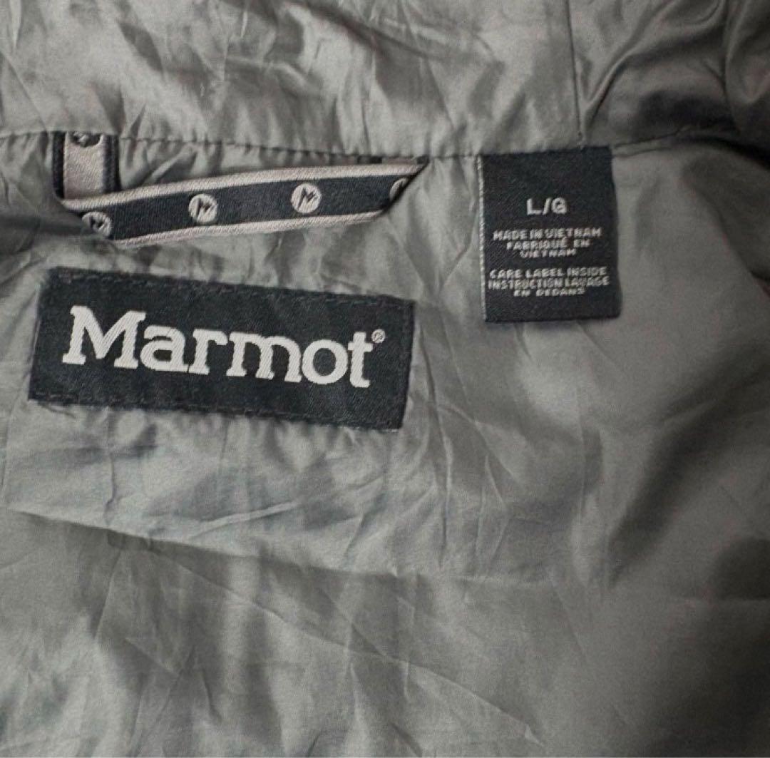 marmot 90s ビンテージマーモットマウンテンパーカー刺繍ロゴ古着レッド