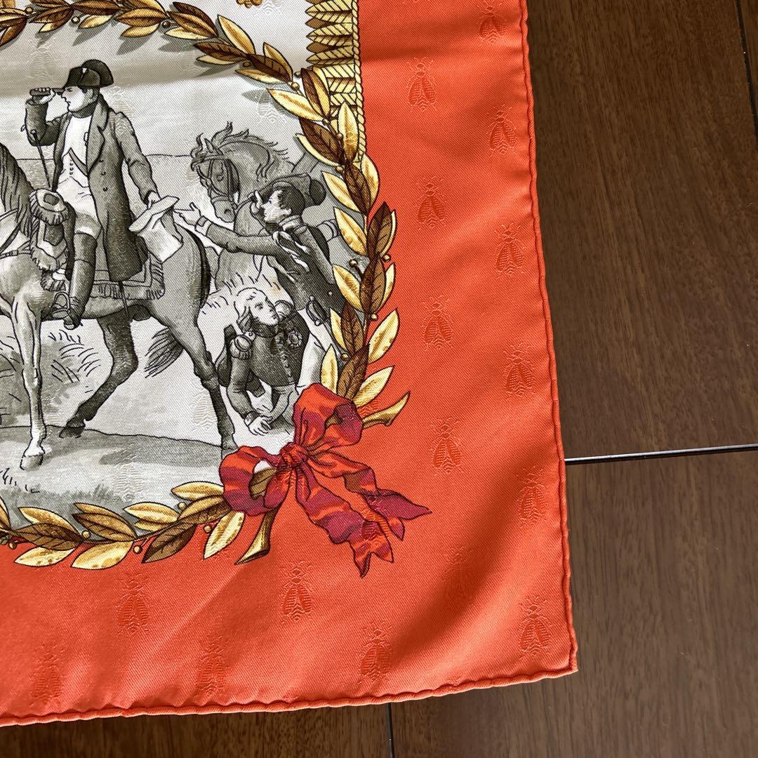 広尾店】美品 エルメス HERMES カレ90 大判スカーフ NAPOLEON