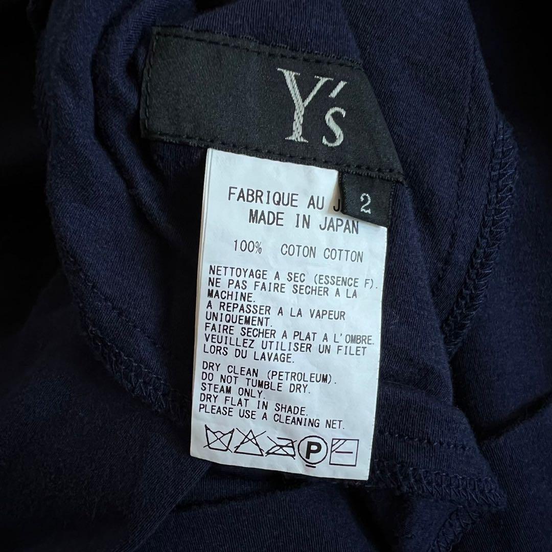 美品 Y’s ワイズ ノースリーブ ワンピース ネイビー ヨウジヤマモト