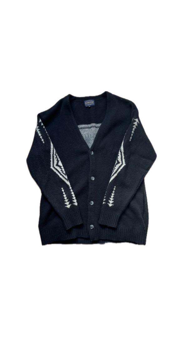PENDLETON ペンドルトン　ウール カーディガン　黒 M〜Lサイズ
