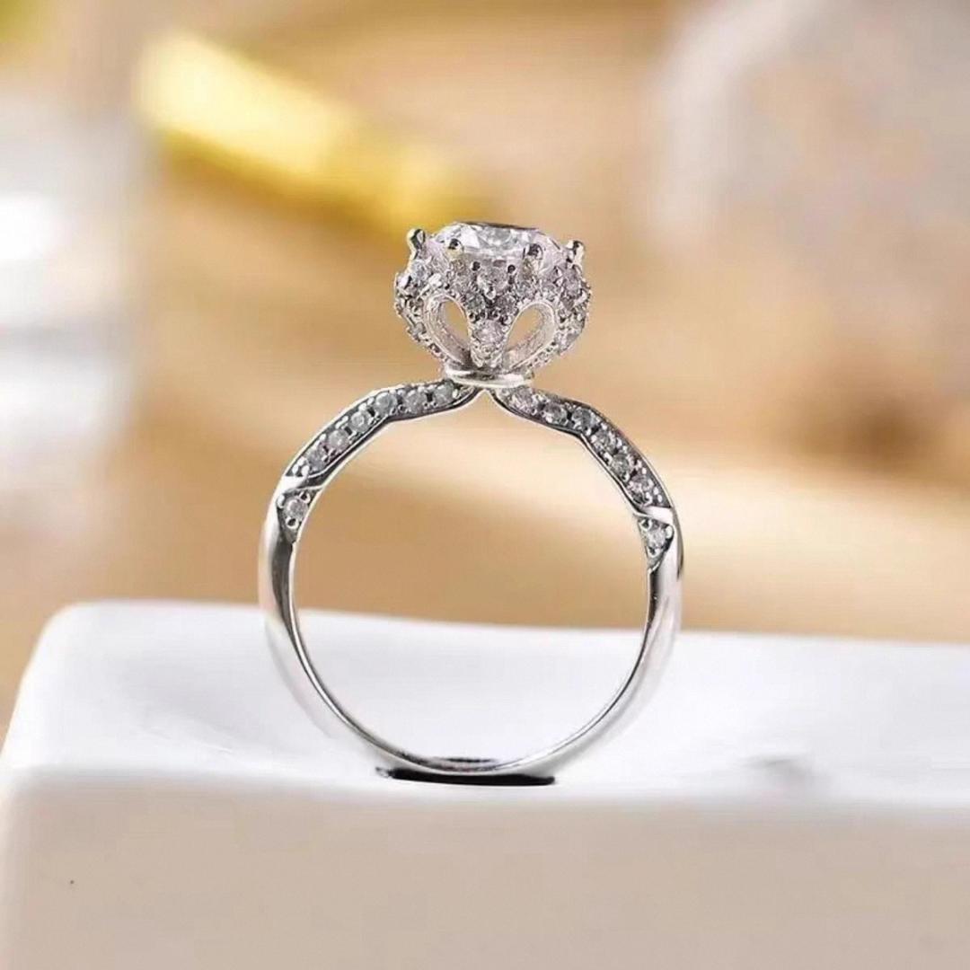 超美品☆Pt950☆絶品 ダイヤモンド指輪 1ct