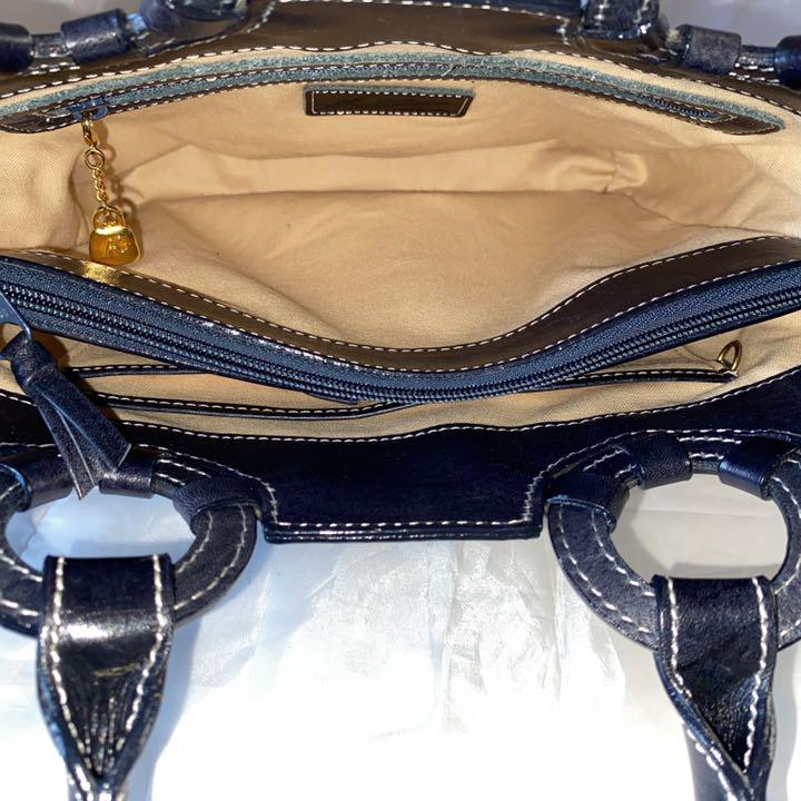 美品】Kitamura キタムラ バケツ形 ハンドバッグ レザー