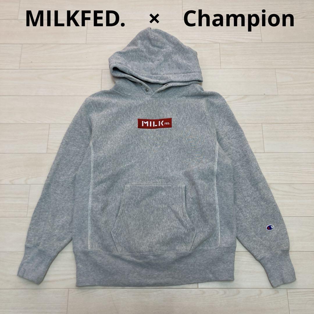MILKFED. × Champion スウェットパーカー