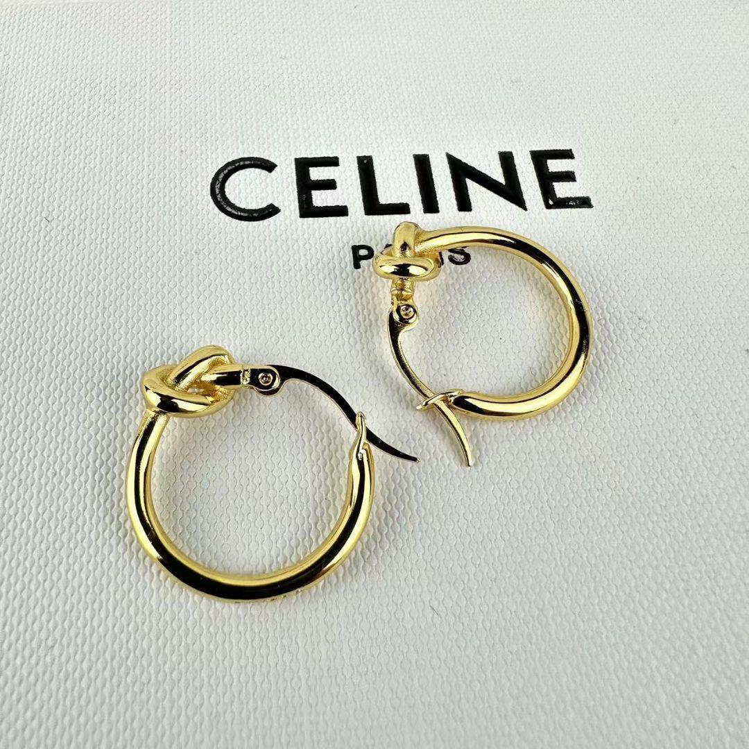 A82箱付き✅celine セリーヌ　フープピアス
