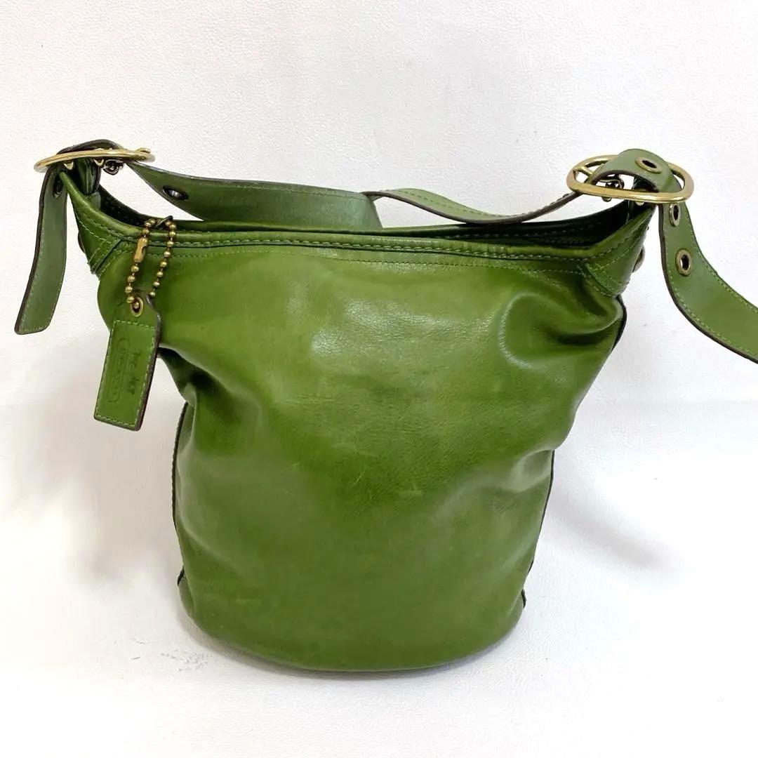 Old Coach Duffle Sack Green Bucket Type