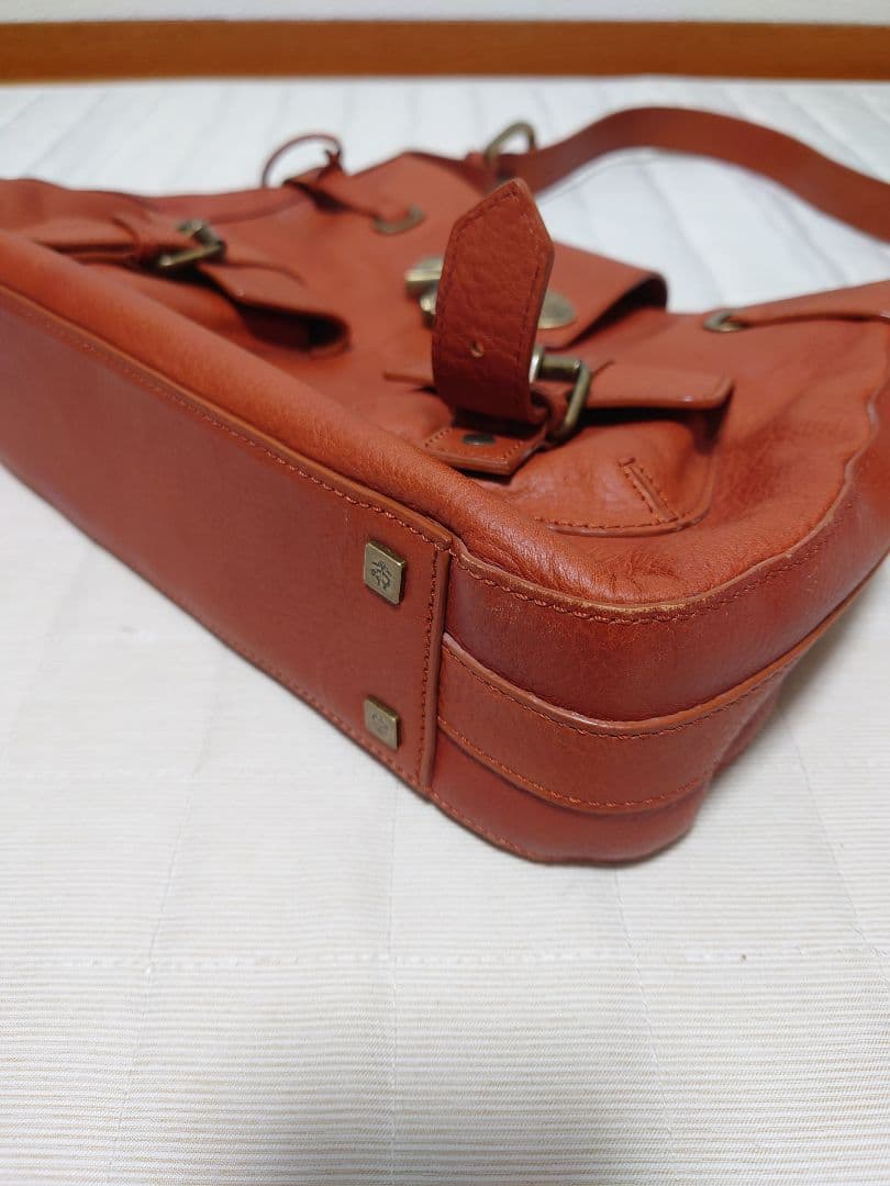 未使用級✨ブルックスブラザーズ カデナ 馬蹄 レザー ワンショルダーバッグ