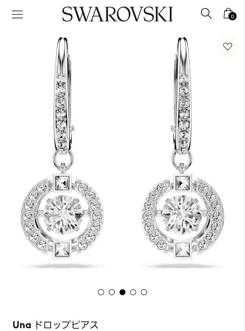新品 SWAROVSKI Una スパーリングダンス ピアス スワロフスキー