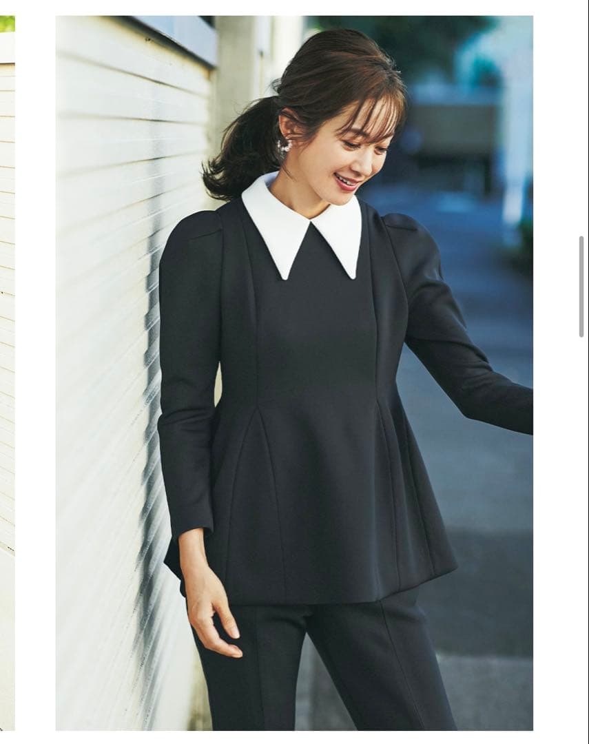 INED STORY掲載　セットアップ　ネイビー