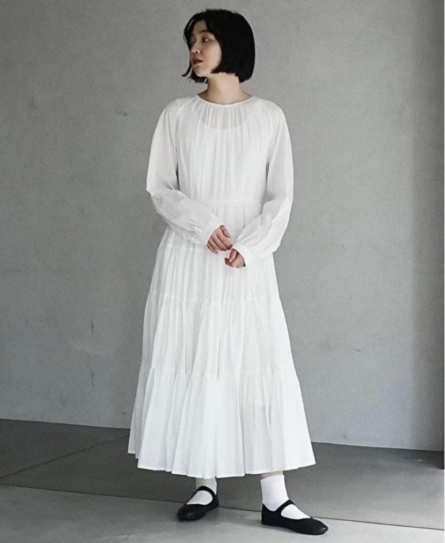 foufou the DRESS WaltzラグランスリーブティアードワンピースS foufou