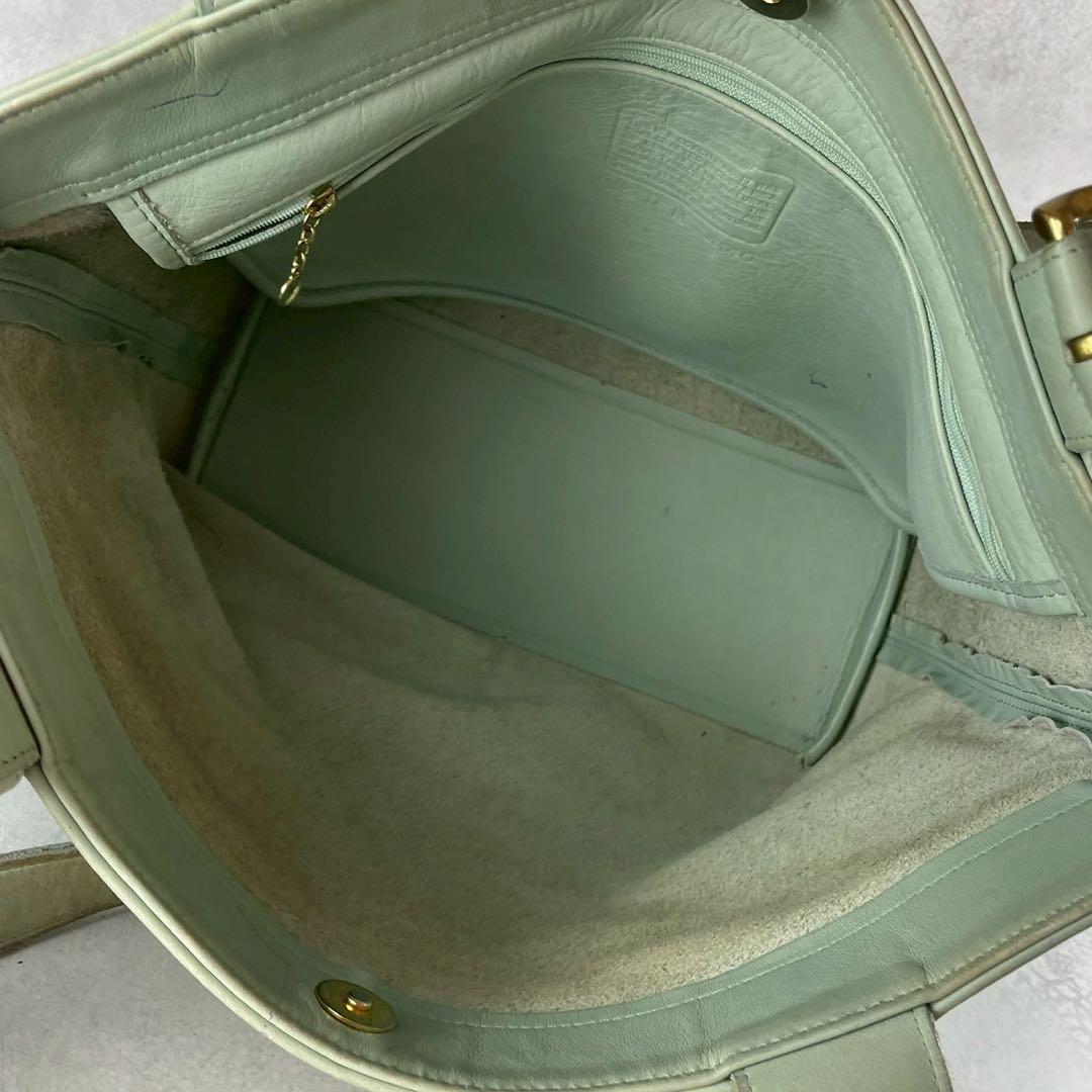 COACH オールドコーチ グラブタン レザー トートバッグ エメラルドグリーン COACH オールドコーチ グラブタン レザー トートバッグ