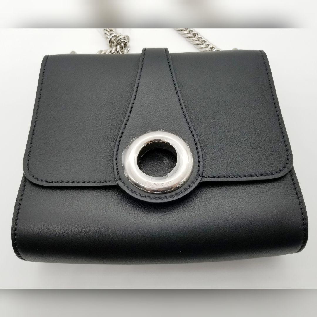 低価2022 BURBERRY チェーンバッグ ブラック 2eKix-m62513798606 レザー 高品質新作