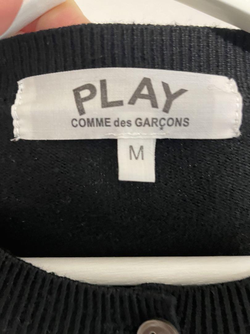 PLAY COMME des GARÇONS 黒 カーディガン M