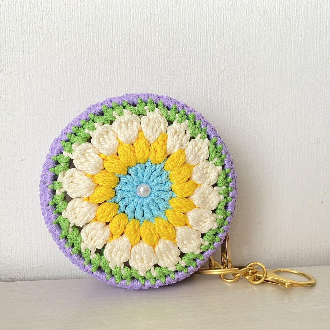 コインケース 小銭入れ ハンドメイド かぎ針 7番 - メルカリ