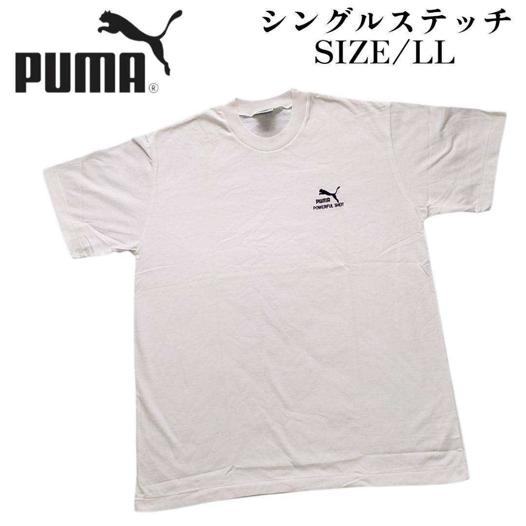 プーマ　シングルステッチ　LLサイズ　刺繍　PUMA POWERFUL SHOT
