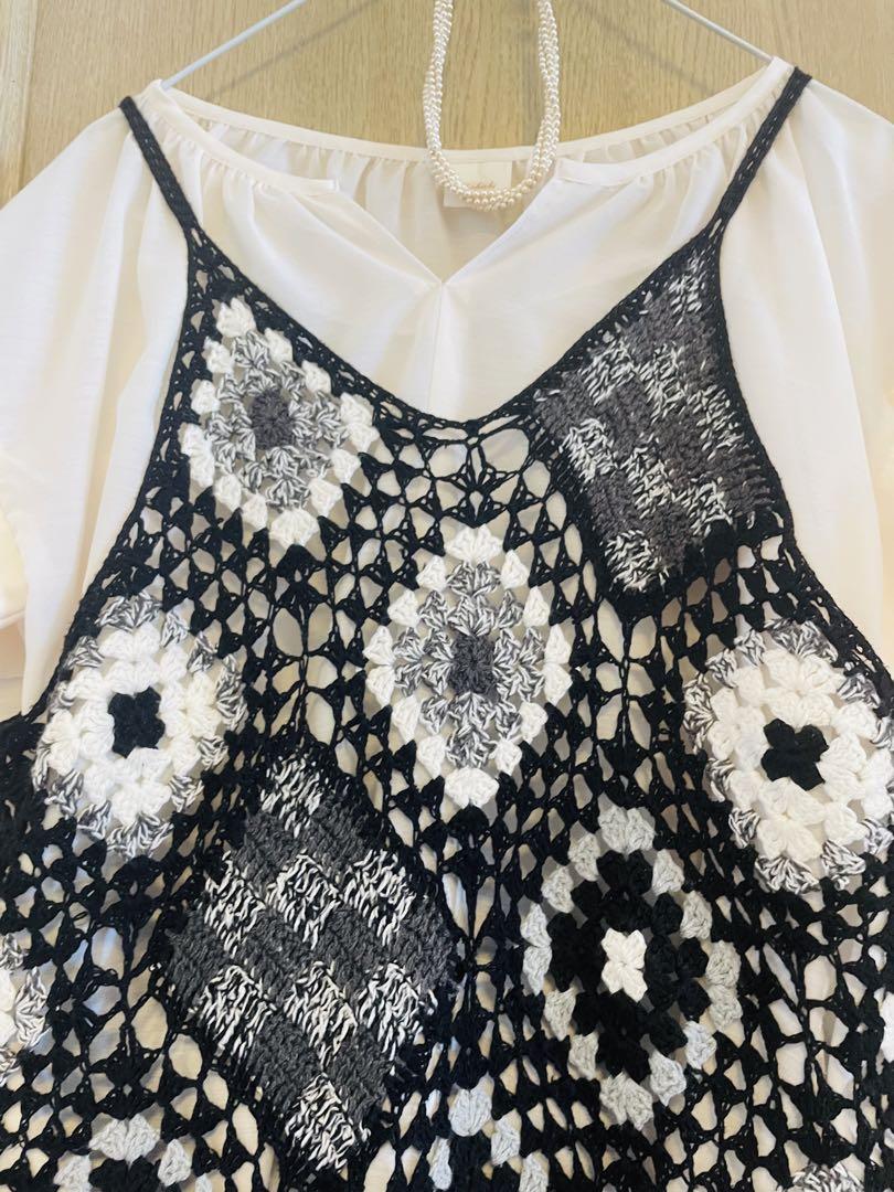 MAISON SPECIAL（メゾンスペシャル）の「クロシェニットキャミ