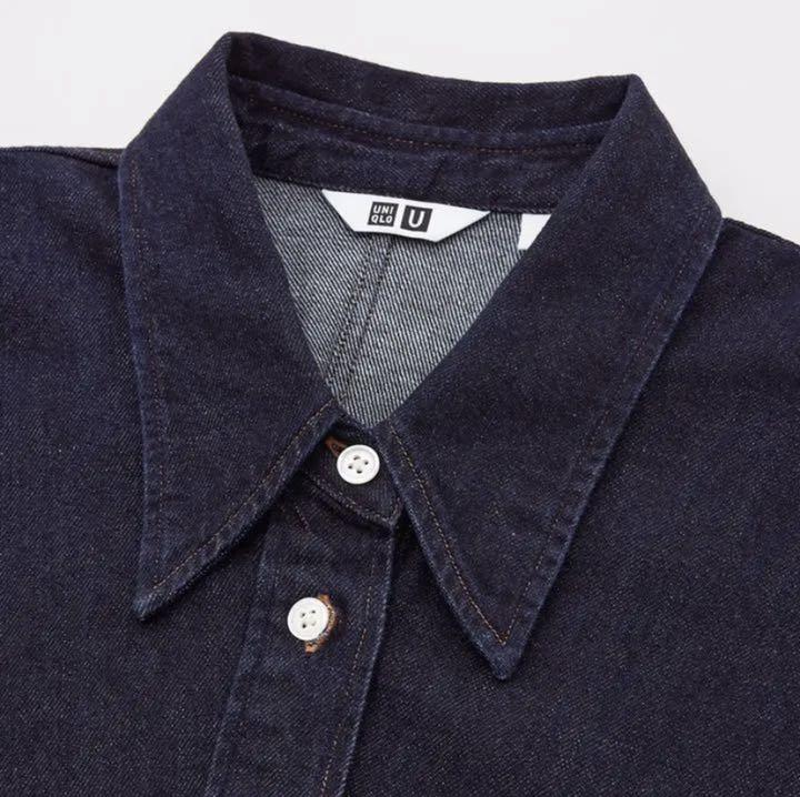 格安送料無料 UNIQLO U デニムロングシャツワンピース ユニクロ zjo8F-m62522385354 限定セール