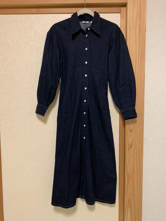 格安送料無料 UNIQLO U デニムロングシャツワンピース ユニクロ zjo8F-m62522385354 限定セール